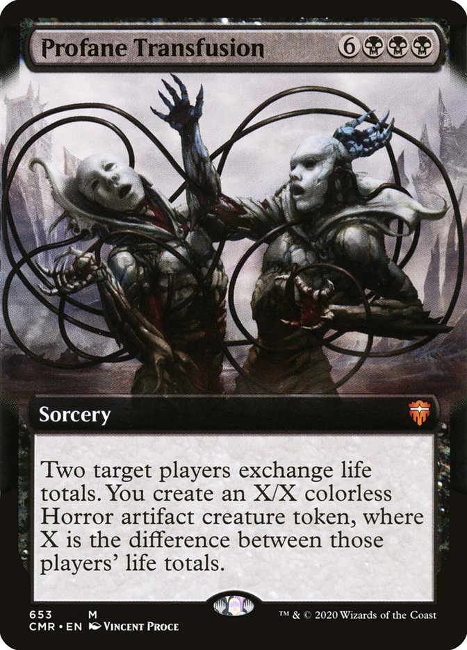 Profane Transfusion (Extended) [Commander Legends] | Devastation Store