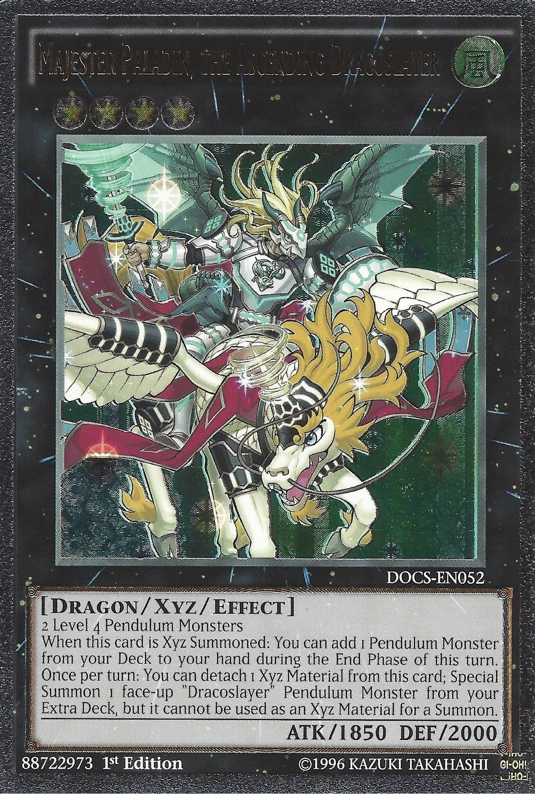 Majester Paladin, the Ascending Dracoslayer (UTR) [DOCS-EN052] Ultimate Rare | Devastation Store