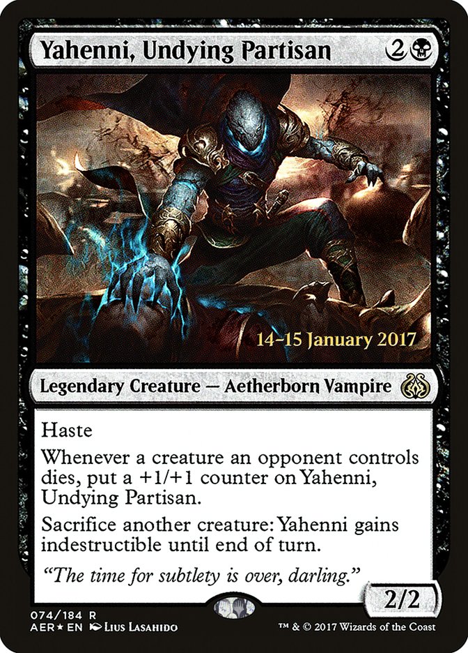 Yahenni, Undying Partisan  [Aether Revolt Prerelease Promos] | Devastation Store