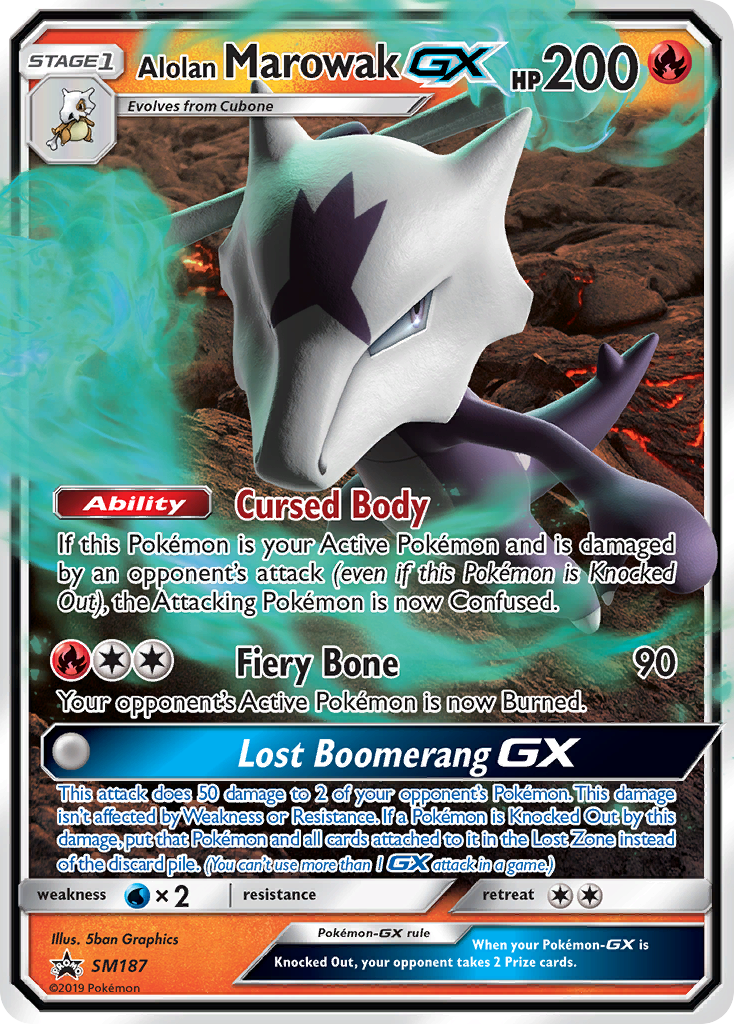 Alolan Marowak GX (SM187) [Sun & Moon: Black Star Promos] | Devastation Store