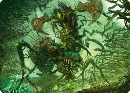 Skyscythe Engulfer Art Card [Phyrexia: All Will Be One Art Series] | Devastation Store