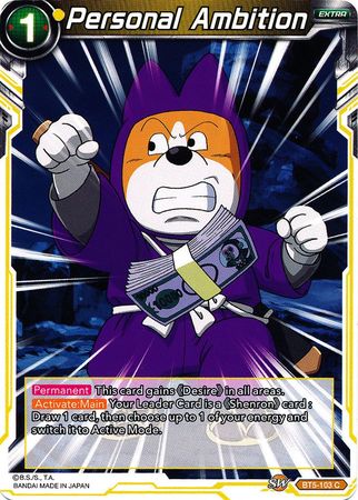 Personal Ambition (BT5-103) [Miraculous Revival] | Devastation Store