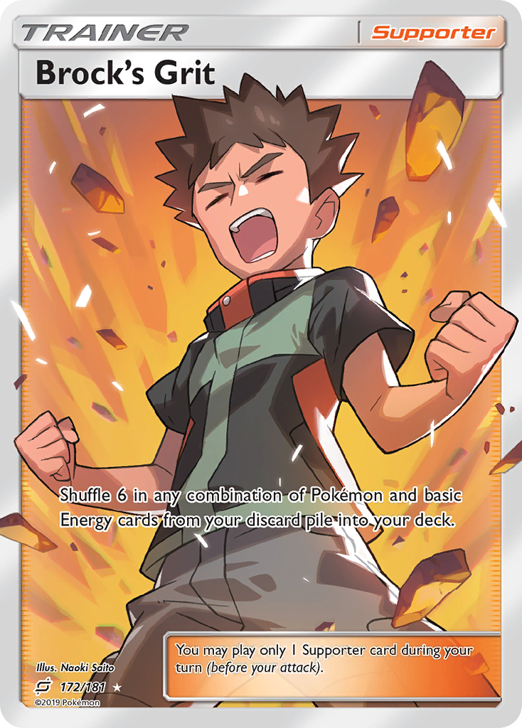 Brock's Grit (172/181) [Sun & Moon: Team Up] | Devastation Store