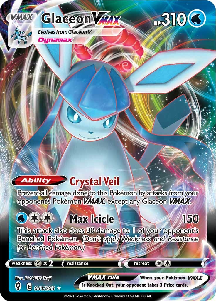 Glaceon VMAX (041/203) [Sword & Shield: Evolving Skies] | Devastation Store
