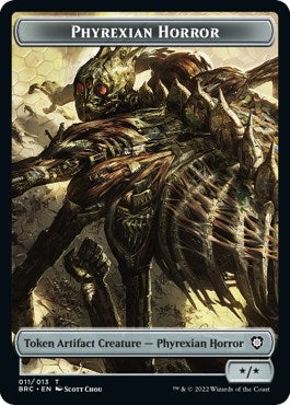 Servo // Phyrexian Horror Double-Sided Token [The Brothers' War Commander Tokens] | Devastation Store