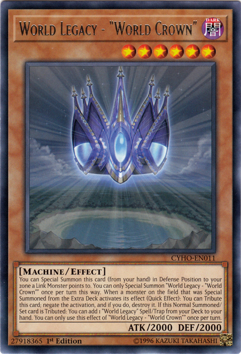 World Legacy - "World Crown" [CYHO-EN011] Rare | Devastation Store