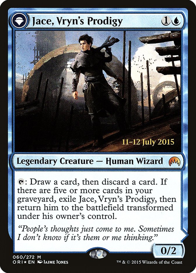 Jace, Vryn's Prodigy // Jace, Telepath Unbound [Magic Origins Prerelease Promos] | Devastation Store