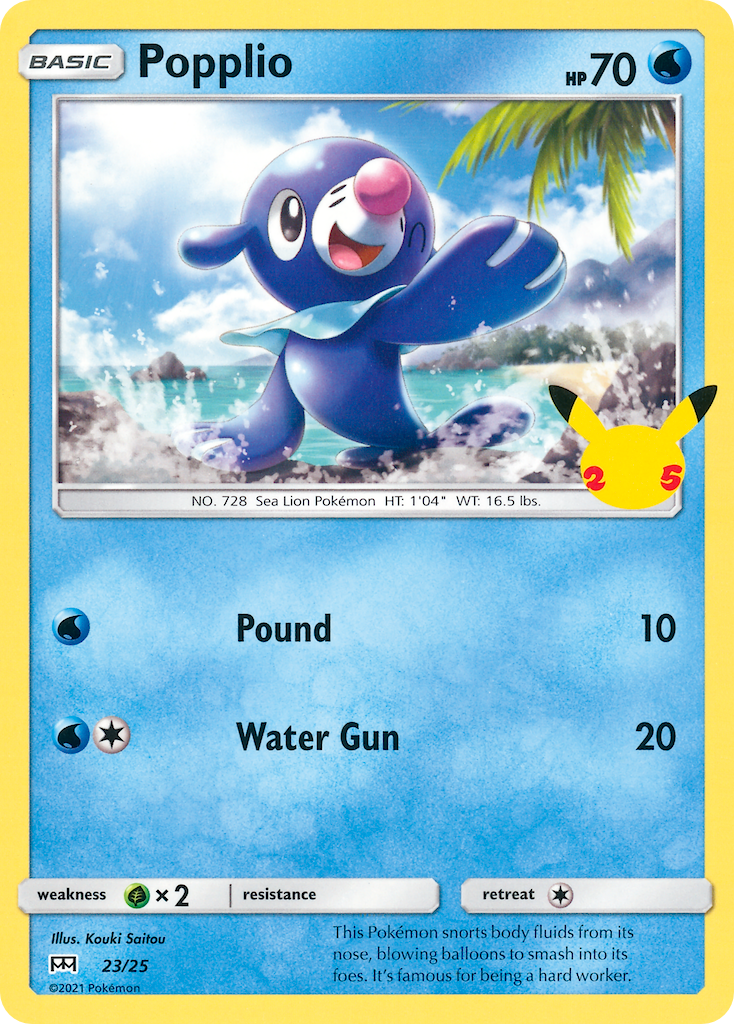 Popplio (23/25) [McDonald's 25th Anniversary] | Devastation Store