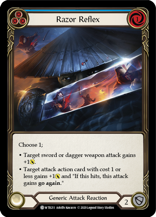 Razor Reflex (Blue) [WTR211] Unlimited Edition Rainbow Foil - Devastation Store | Devastation Store