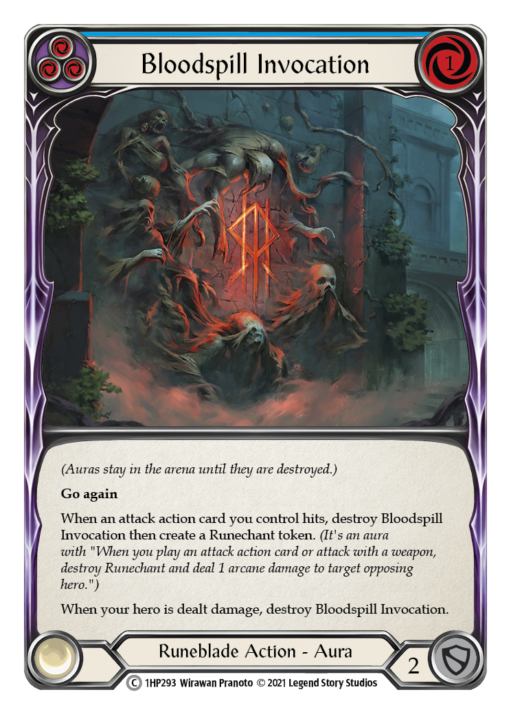 Bloodspill Invocation (Blue) [1HP293] | Devastation Store