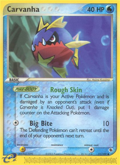 Carvanha (51/109) [EX: Ruby & Sapphire] | Devastation Store