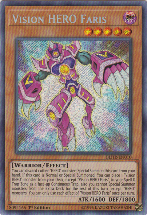 Vision Hero Faris [BLHR-EN010] Secret Rare | Devastation Store