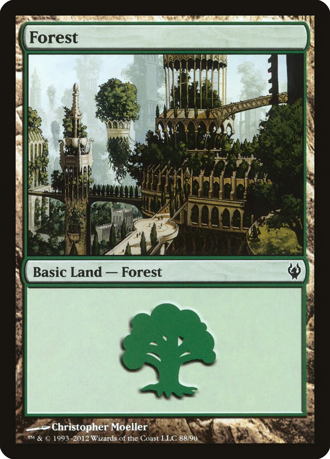 Forest (88) [Duel Decks: Izzet vs. Golgari] - Devastation Store | Devastation Store