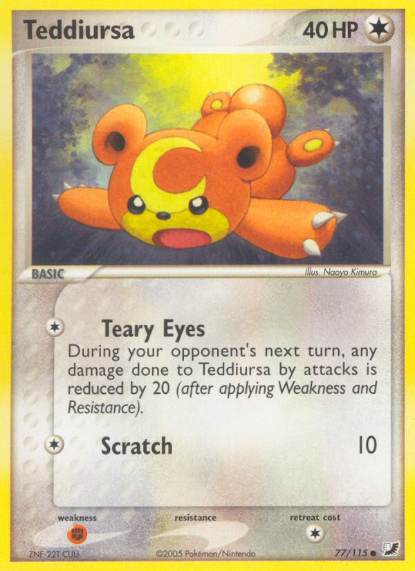 Teddiursa (77/115) [EX: Unseen Forces] | Devastation Store