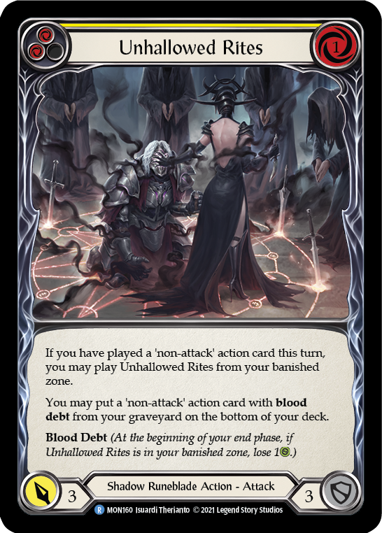 Unhallowed Rites (Yellow) [MON160] 1st Edition Normal - Devastation Store | Devastation Store