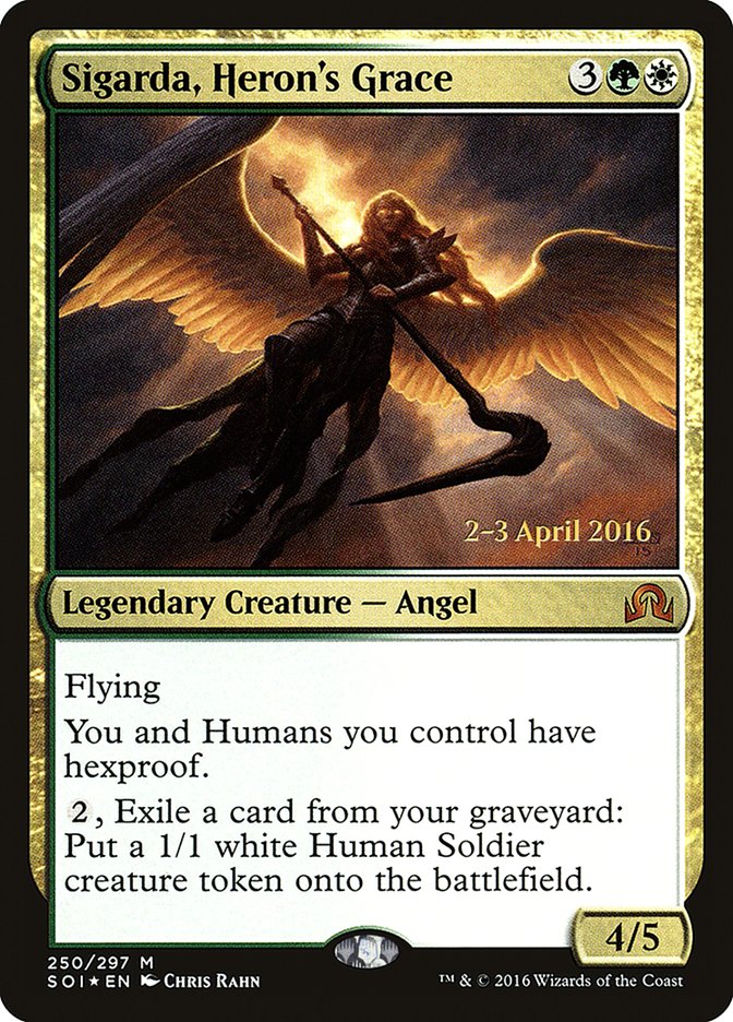 Sigarda, Heron's Grace [Shadows over Innistrad Prerelease Promos] - Devastation Store | Devastation Store