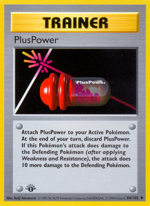 PlusPower (84/102) (Shadowless) [Base Set 1st Edition] | Devastation Store