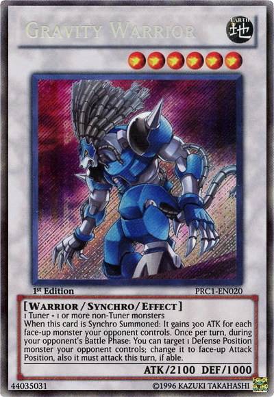 Gravity Warrior [PRC1-EN020] Secret Rare | Devastation Store