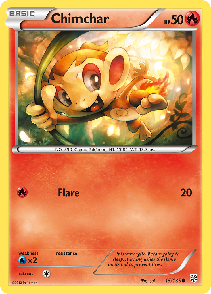 Chimchar (15/135) [Black & White: Plasma Storm] | Devastation Store