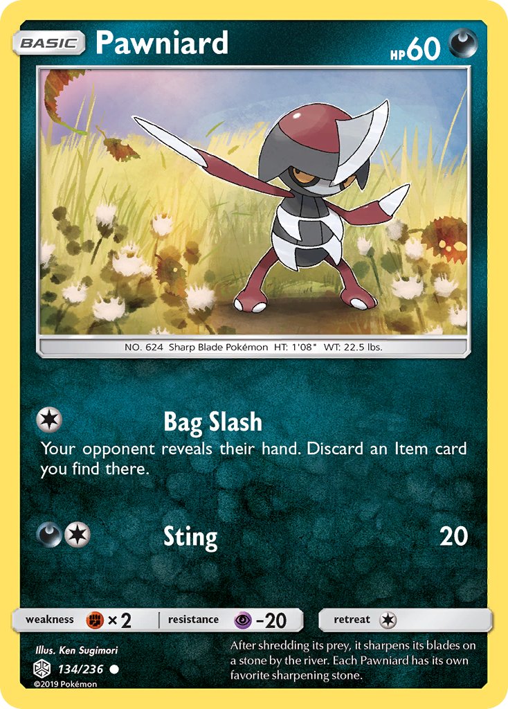 Pawniard (134/236) [Sun & Moon: Cosmic Eclipse] | Devastation Store