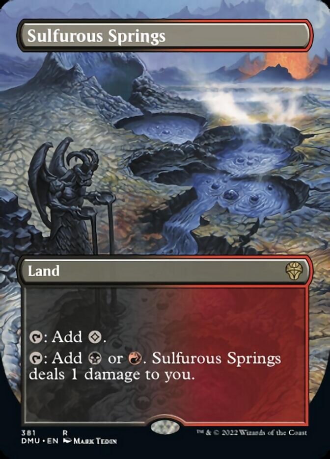 Sulfurous Springs (Borderless Alternate Art) [Dominaria United] | Devastation Store
