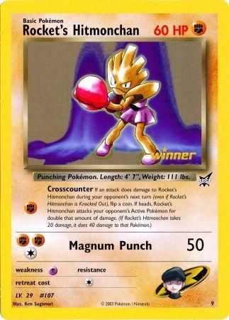 Rocket's Hitmonchan (9) (Jumbo Card) [Best of Promos] | Devastation Store