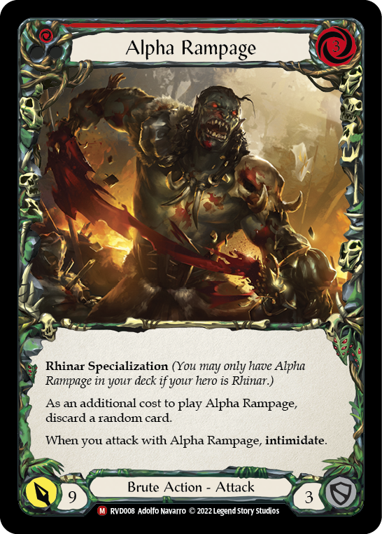 Alpha Rampage [RVD008] (Classic Battles: Rhinar vs Dorinthea) | Devastation Store