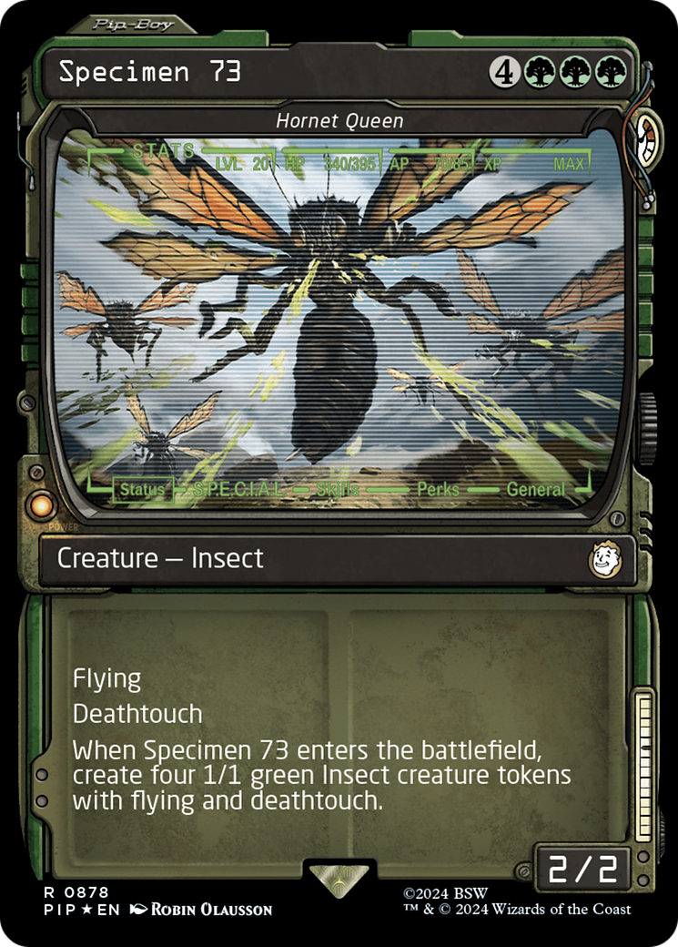 Specimen 73 - Hornet Queen (Showcase) (Surge Foil) [Fallout] | Devastation Store