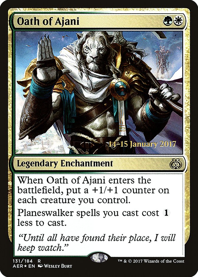 Oath of Ajani  [Aether Revolt Prerelease Promos] - Devastation Store | Devastation Store