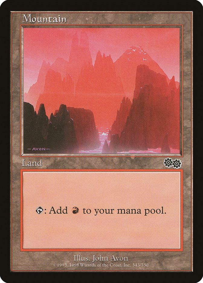 Mountain (343) [Urza's Saga] | Devastation Store