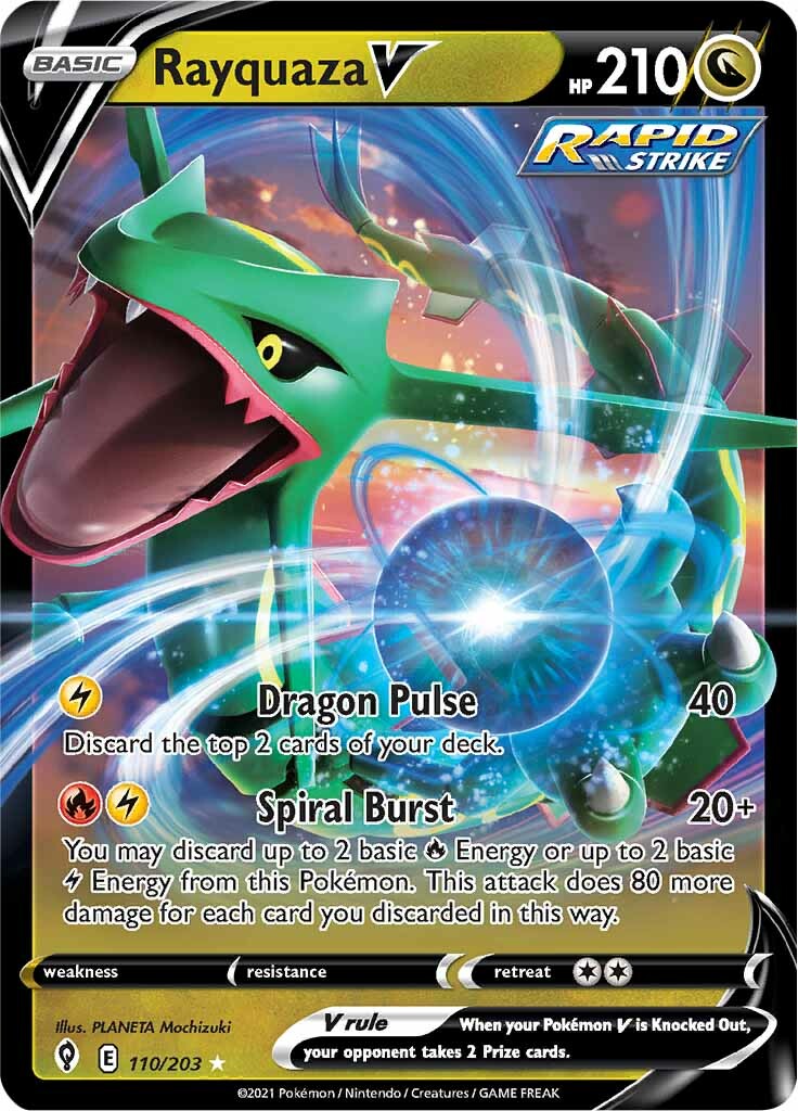 Rayquaza V (110/203) [Sword & Shield: Evolving Skies] | Devastation Store