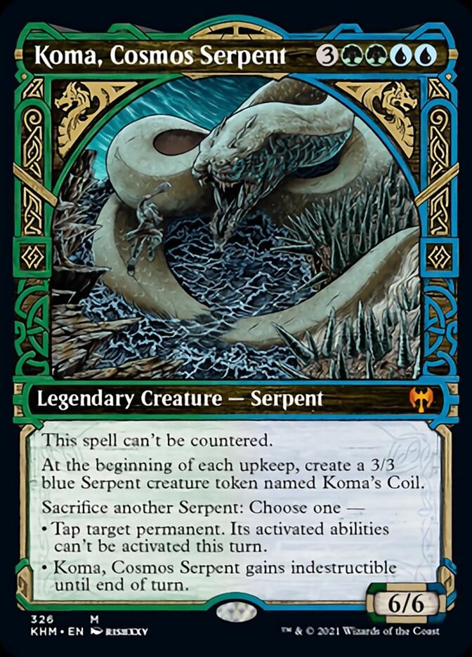 Koma, Cosmos Serpent (Showcase) [Kaldheim] | Devastation Store