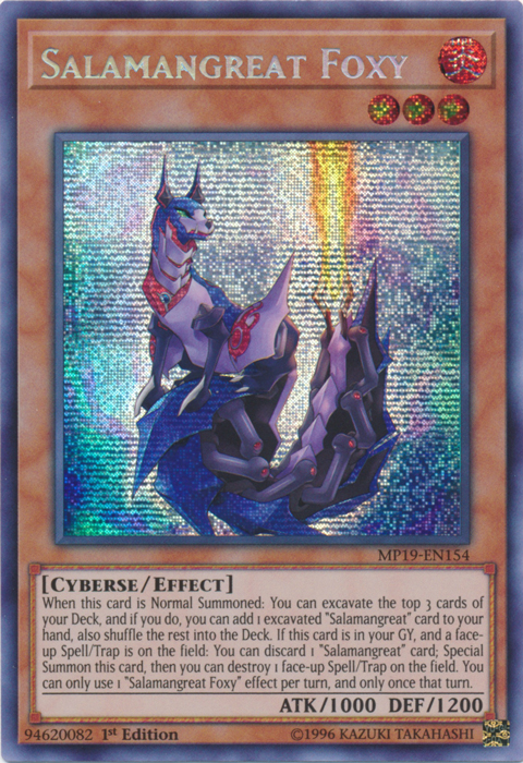 Salamangreat Foxy [MP19-EN154] Prismatic Secret Rare | Devastation Store
