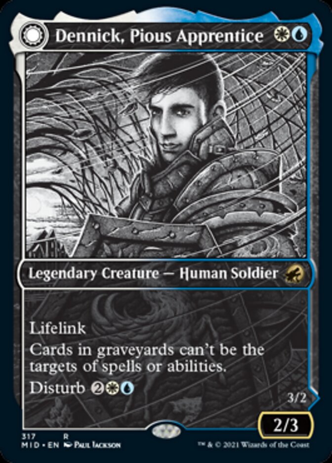 Dennick, Pious Apprentice // Dennick, Pious Apparition (Showcase Eternal Night) [Innistrad: Midnight Hunt] | Devastation Store