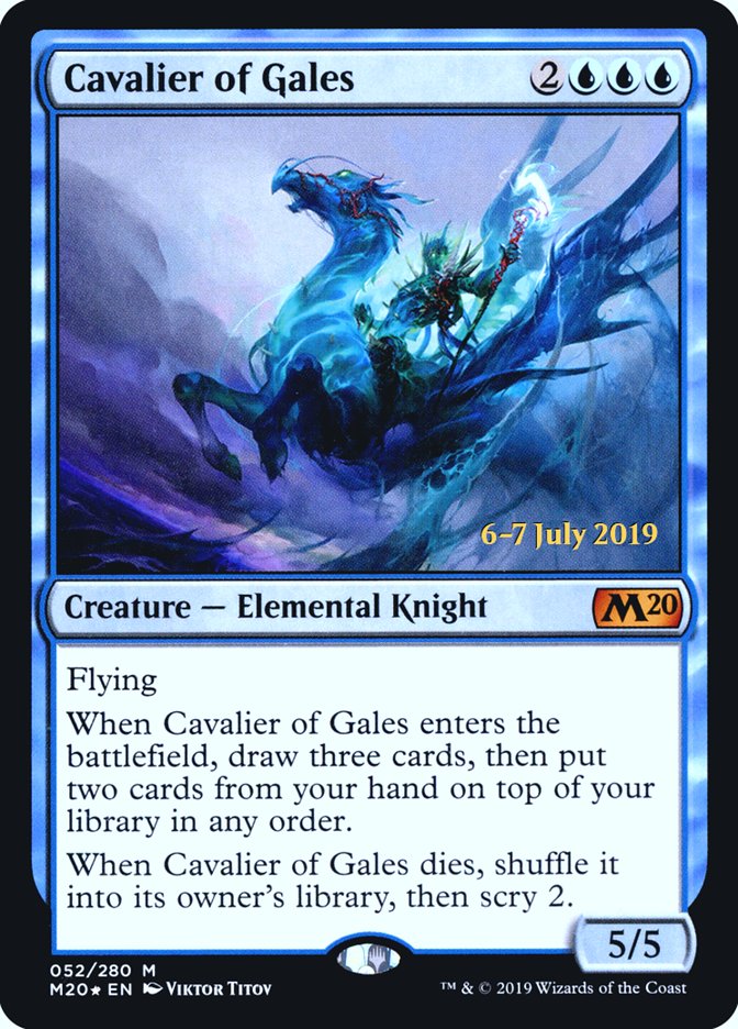 Cavalier of Gales  [Core Set 2020 Prerelease Promos] | Devastation Store