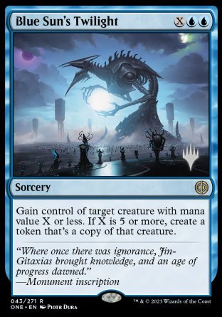 Blue Sun's Twilight (Promo Pack) [Phyrexia: All Will Be One Promos] | Devastation Store