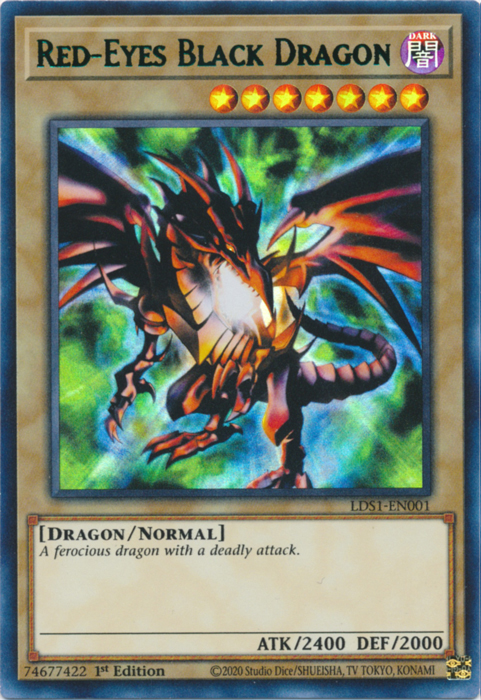 Red-Eyes Black Dragon (Green) [LDS1-EN001] Ultra Rare | Devastation Store