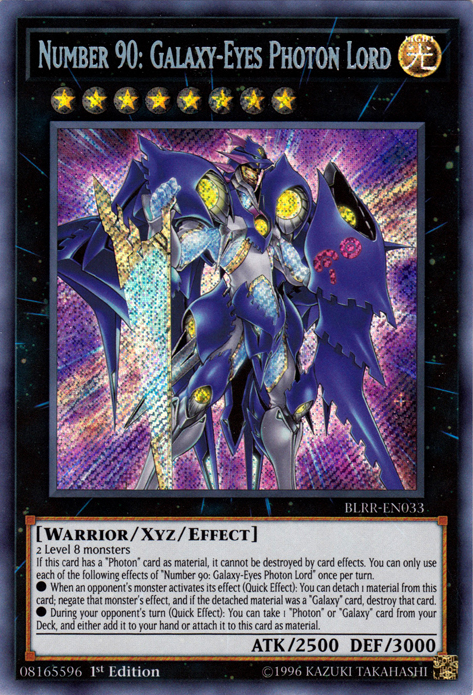 Number 90: Galaxy-Eyes Photon Lord [BLRR-EN033] Secret Rare | Devastation Store