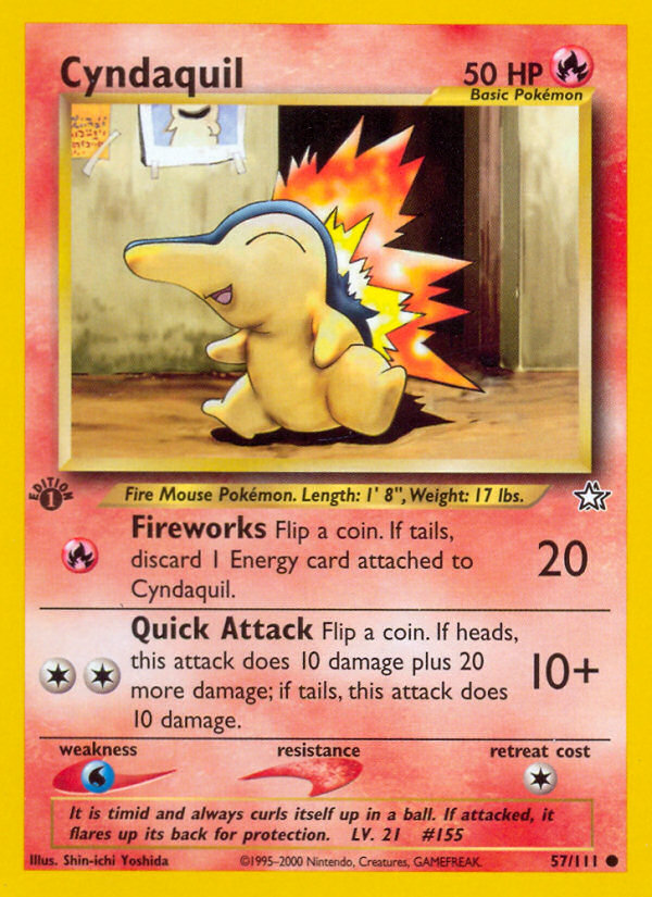 Cyndaquil (57/111) [Neo Genesis 1st Edition] | Devastation Store