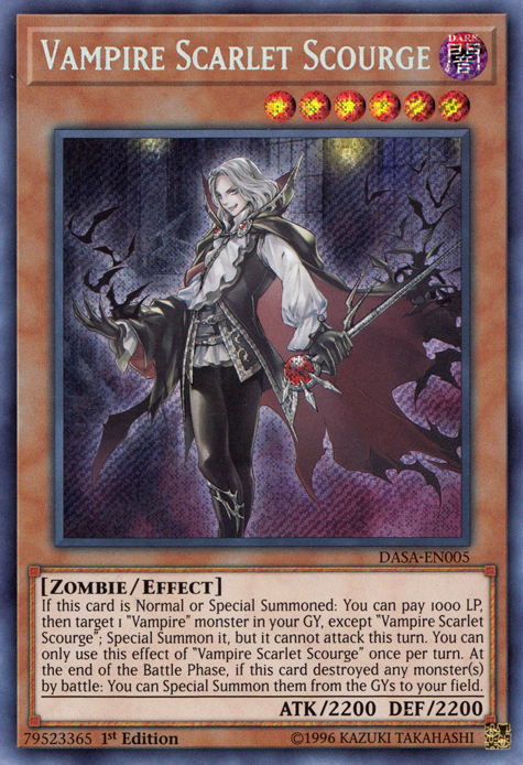Vampire Scarlet Scourge [DASA-EN005] Secret Rare | Devastation Store