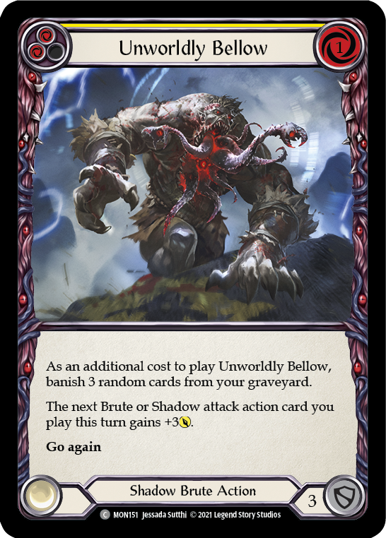 Unworldly Bellow (Yellow) [MON151] 1st Edition Normal | Devastation Store