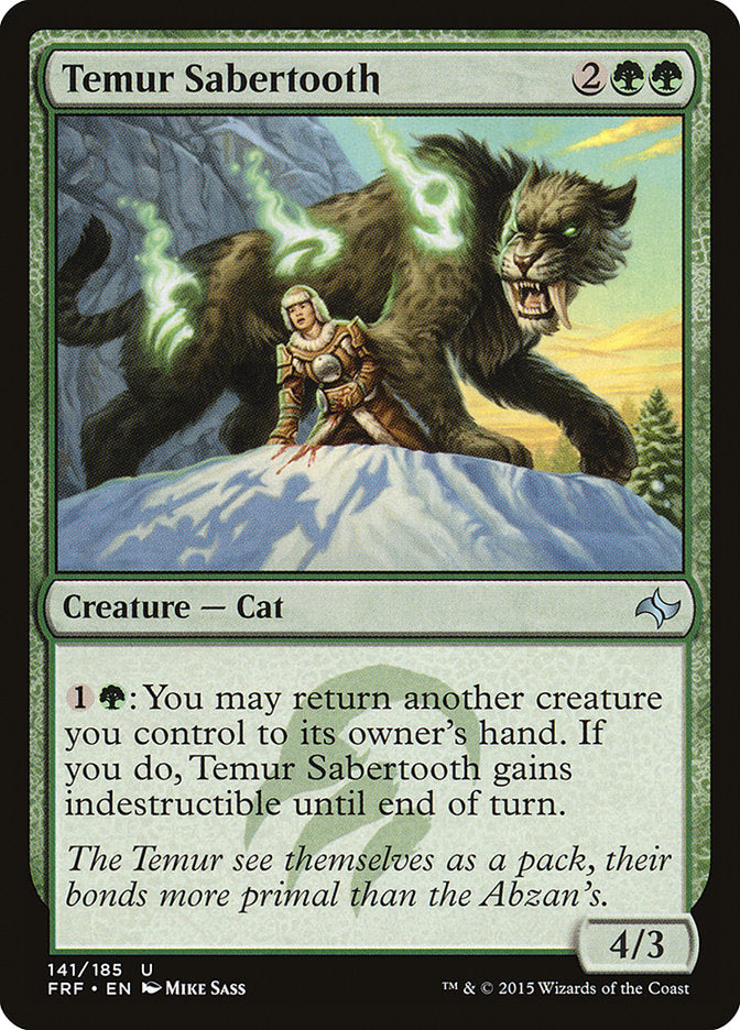 Temur Sabertooth [Fate Reforged] - Devastation Store | Devastation Store