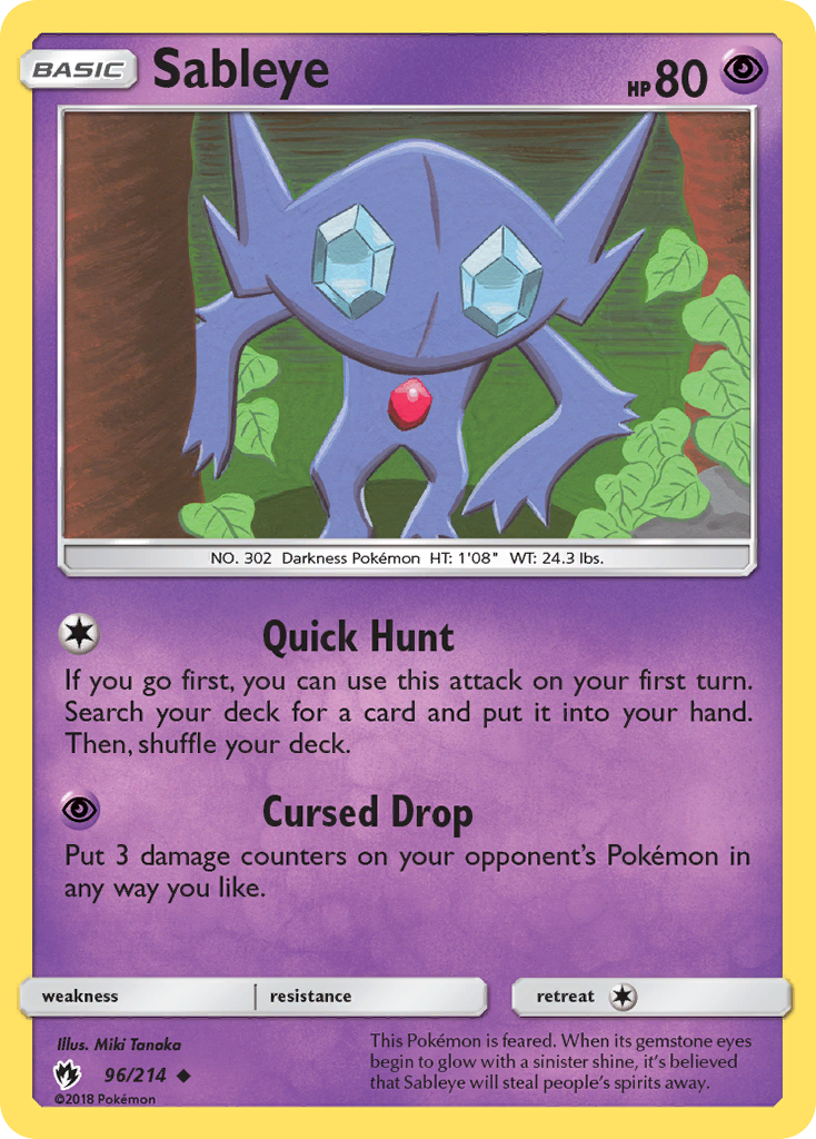 Sableye (96/214) [Sun & Moon: Lost Thunder] | Devastation Store