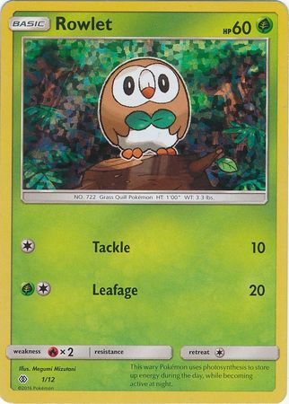 Rowlet (1/12) [McDonald's Promos: 2017 Collection] | Devastation Store