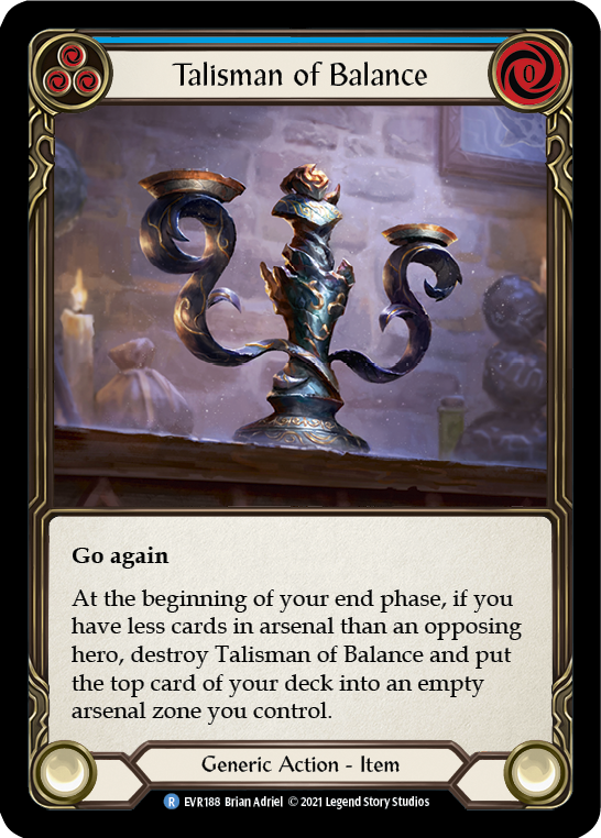Talisman of Balance [EVR188] (Everfest)  1st Edition Cold Foil | Devastation Store