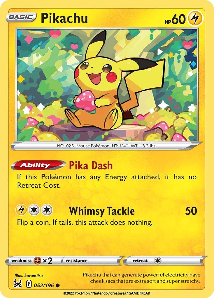 Pikachu (052/196) [Sword & Shield: Lost Origin] | Devastation Store