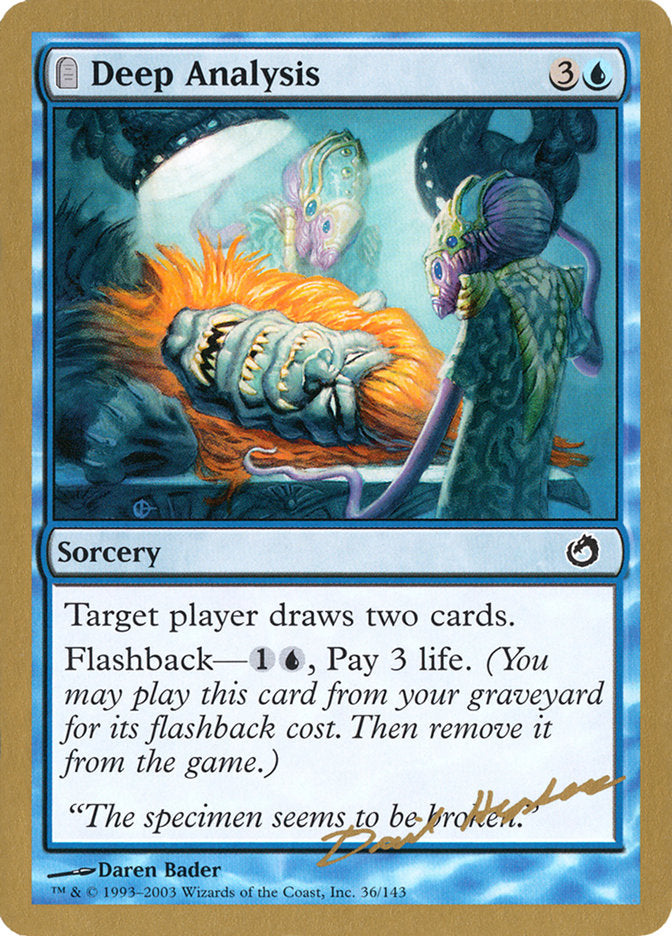 Deep Analysis (Dave Humpherys) [World Championship Decks 2003] | Devastation Store