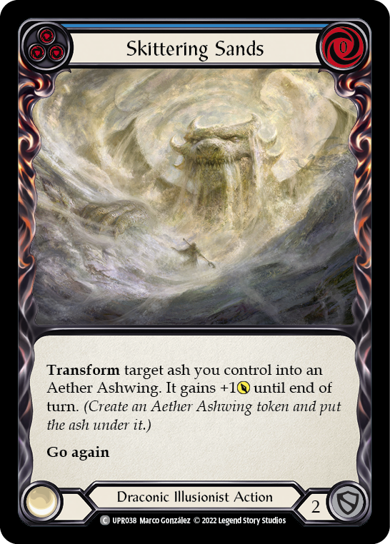 Skittering Sands (Blue) [UPR038] (Uprising)  Rainbow Foil | Devastation Store