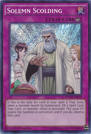 Solemn Scolding [NECH-EN079] Secret Rare | Devastation Store