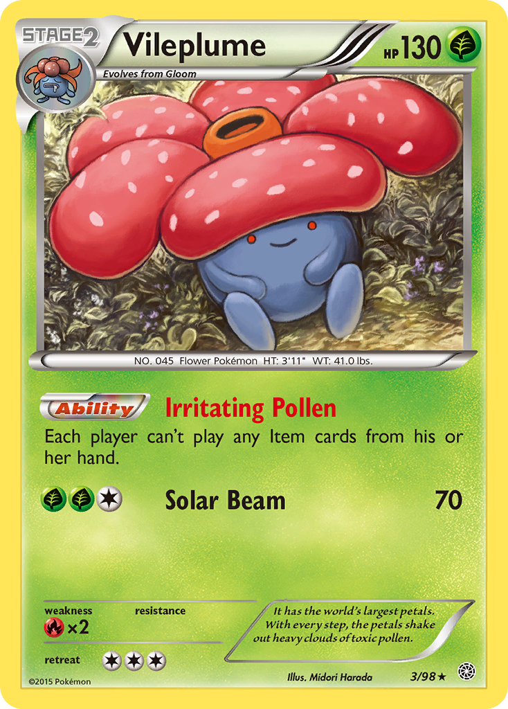 Vileplume (3/98) [XY: Ancient Origins] | Devastation Store